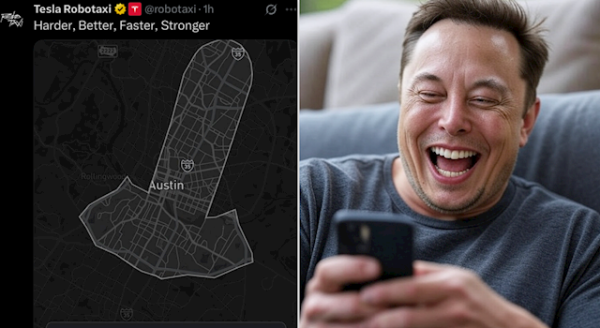 股票配资合作 特斯拉Robotaxi服务区域形状引质疑 媒体：迎合马斯克低级趣味