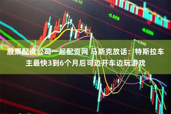 股票配资公司一起配资网 马斯克放话：特斯拉车主最快3到6个月后可边开车边玩游戏